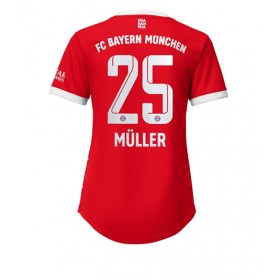 Damen Fußballbekleidung Bayern Munich Thomas Muller #25 Heimtrikot 2022-23 Kurzarm